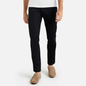 Rhone Commuter Pants Black Slim Straight Five Pocket Career Minimalist-34